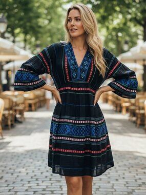 NWT Joie Shada Embroidered Mini Dress